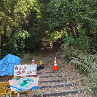 白王山西登山口までも、🚗移動💨笑
そして、ザックも車内にデポして、こちらも身軽に再々スタート🚶‍♀️