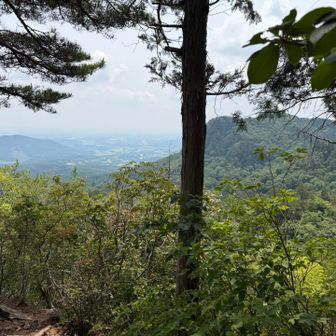 斑根石山より。先客があって手前より