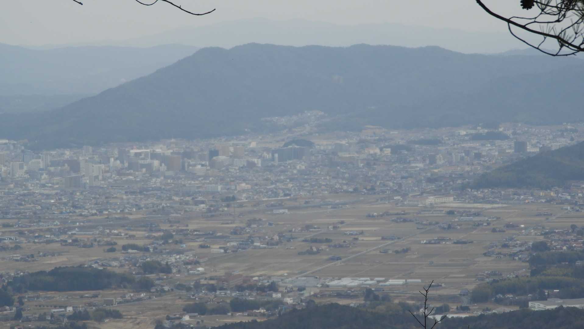 山頂からの眺望 西条方面