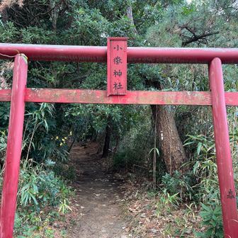 西戸崎手前の小岳へ