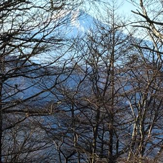 六ツ石山山頂から富士山