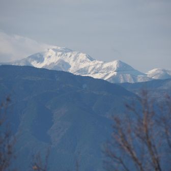 伊吹山は真っ白
