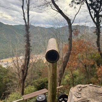 ここでも馬頭刈根の向こうに富士山が見えるようで、それなりのしつらえもありましたが、曇天で見えず。