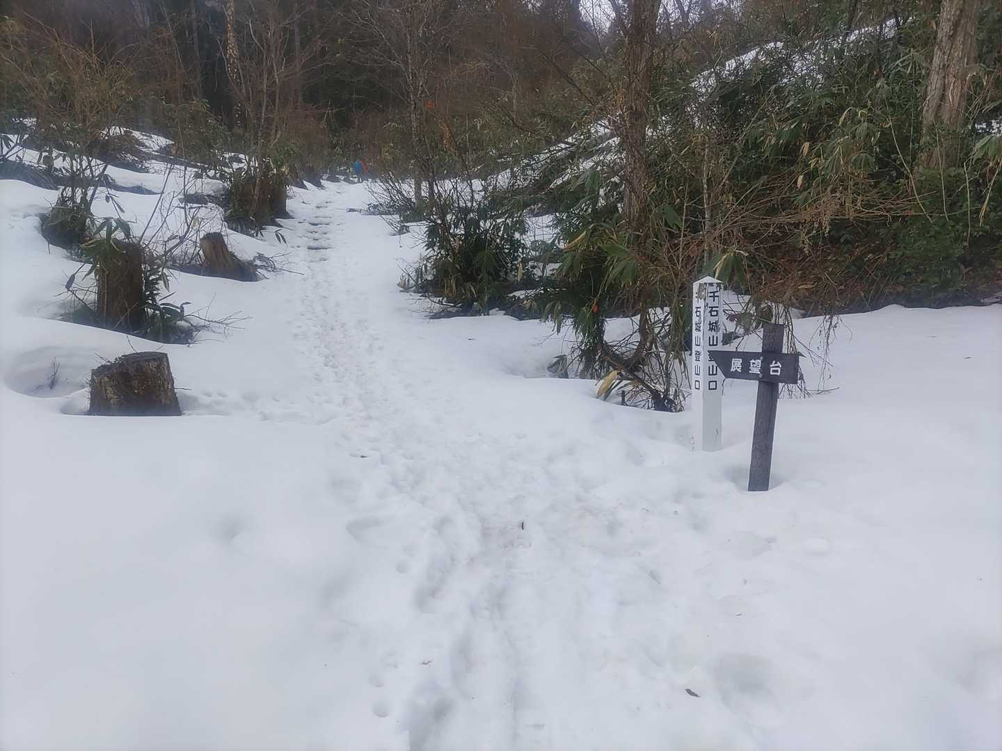 千石城山登山口-千石城山 往復コースの写真