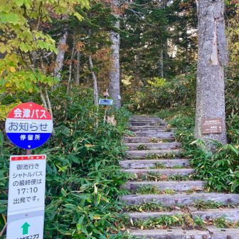バス停までは峠を越えねばならないが、歩きやすい階段