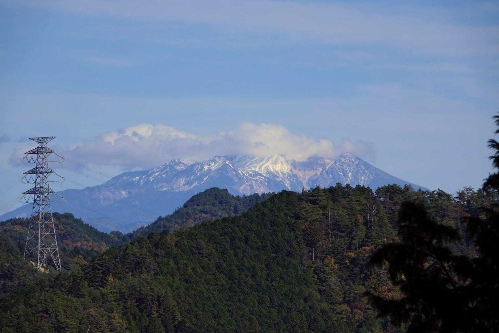 御嶽山見えた！