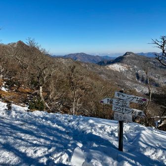 再び親父山、名残惜しく下山