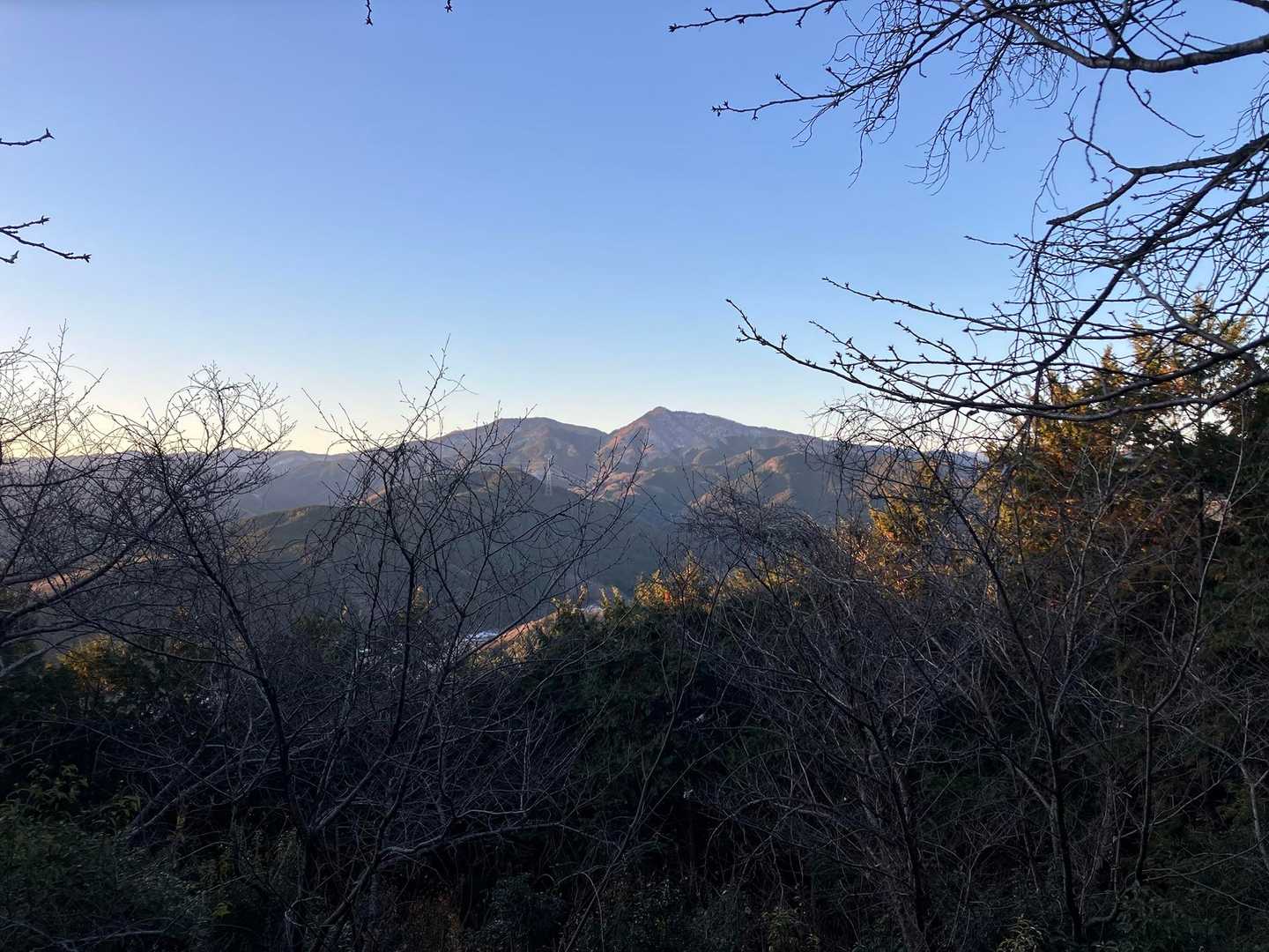 堂平山と笠山。