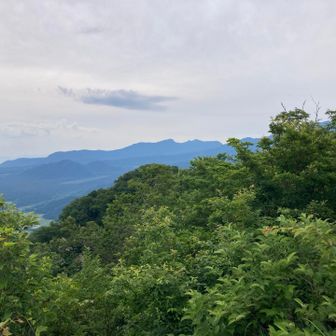 矢筈山から船上山まで一望