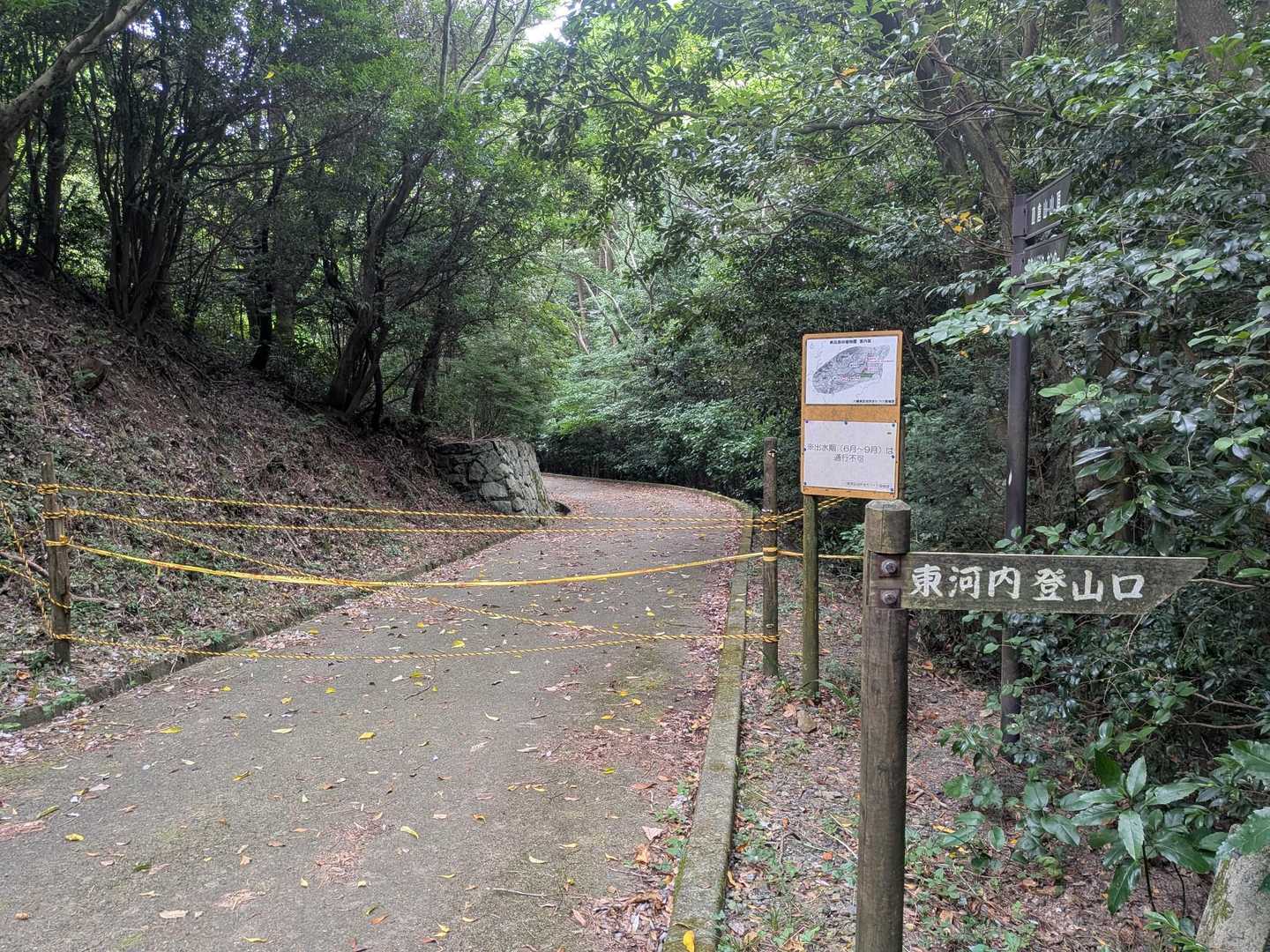 河内登山口-皿倉山 往復コースの写真
