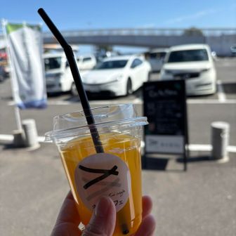 食後はみかんジュースでさっぱり🍊