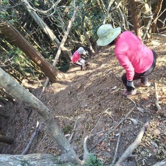 柚之木峠へ戻るのも激下り❗️😱