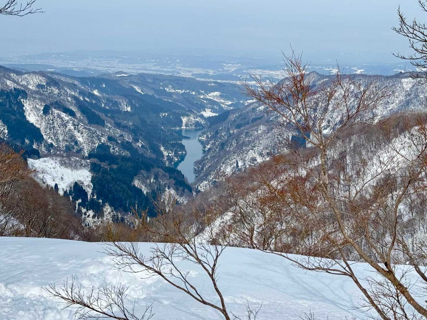 御堂山まで戻ってきて　内川ダム