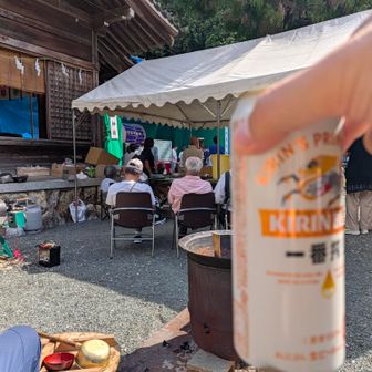 知り合いが居たので、お祭りでご馳走になりました😊