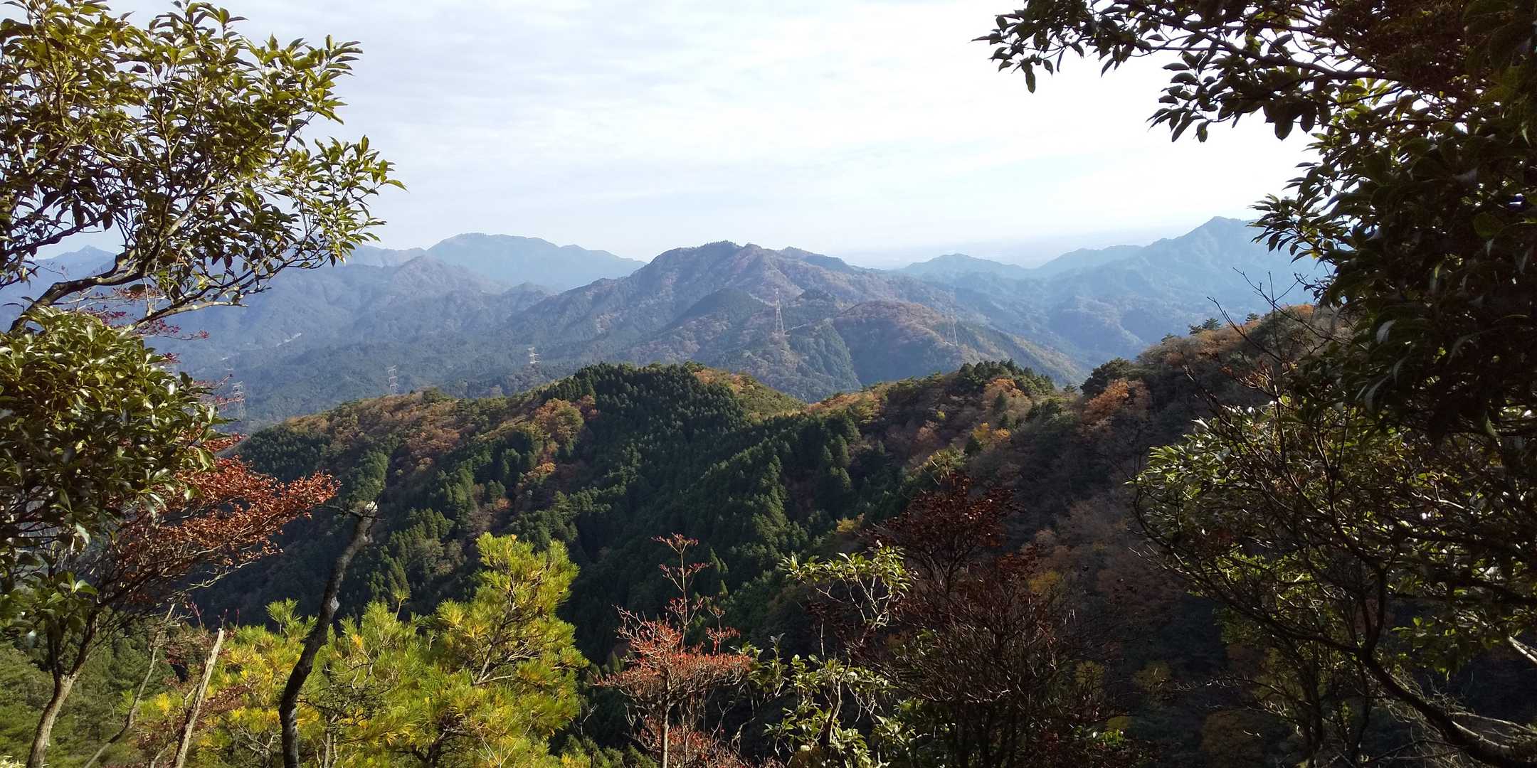 山の向こうに伊勢湾～🎵