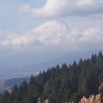 富士山
松田駅で見たときはハッキリクッキリだったのに生クリームみたいな雲でデコレーションされている