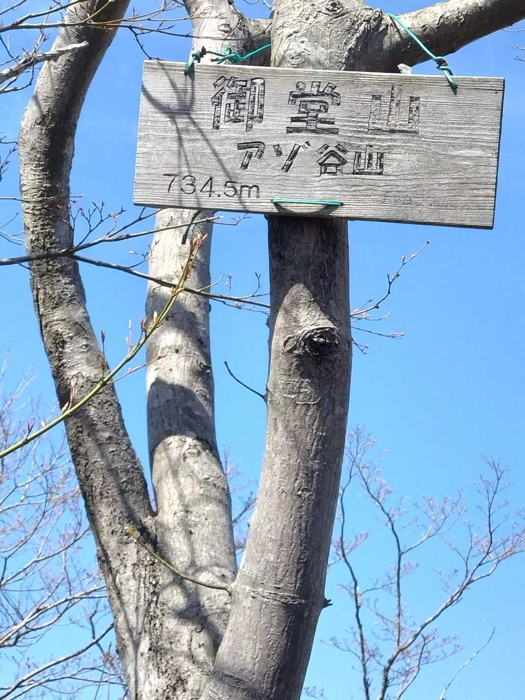 帰りに御堂山に立ち寄り