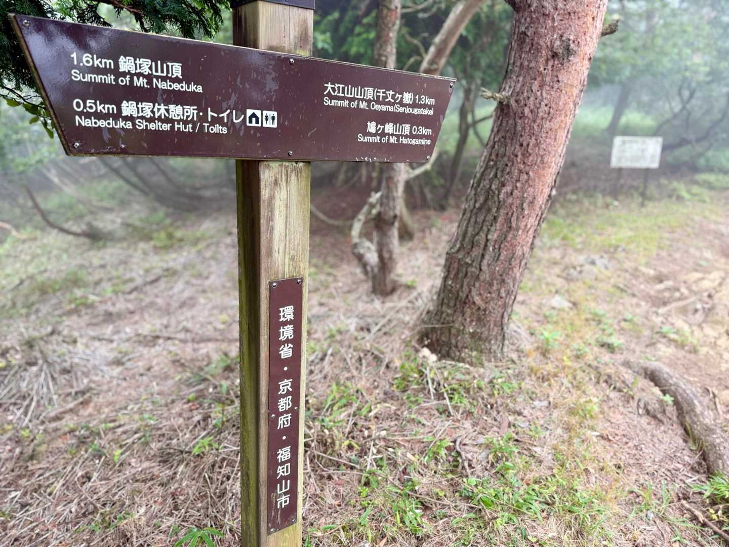 鳩ヶ峰-大江山-鍋塚 周回コースの写真