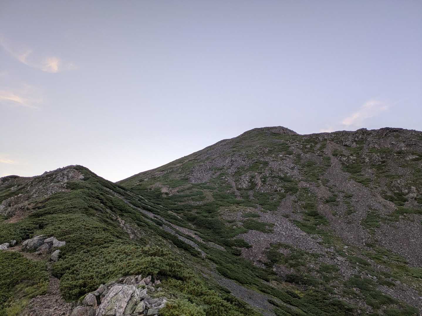 茶臼岳登山口-ヤレヤレ峠-上河内岳-茶臼岳 往復コースの写真