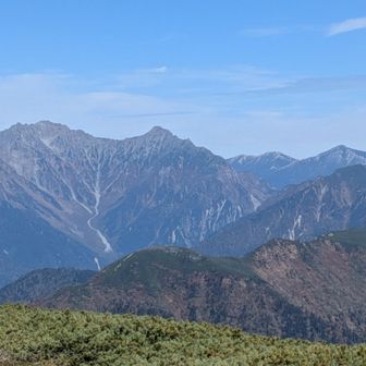 大黒岳から見た槍穂