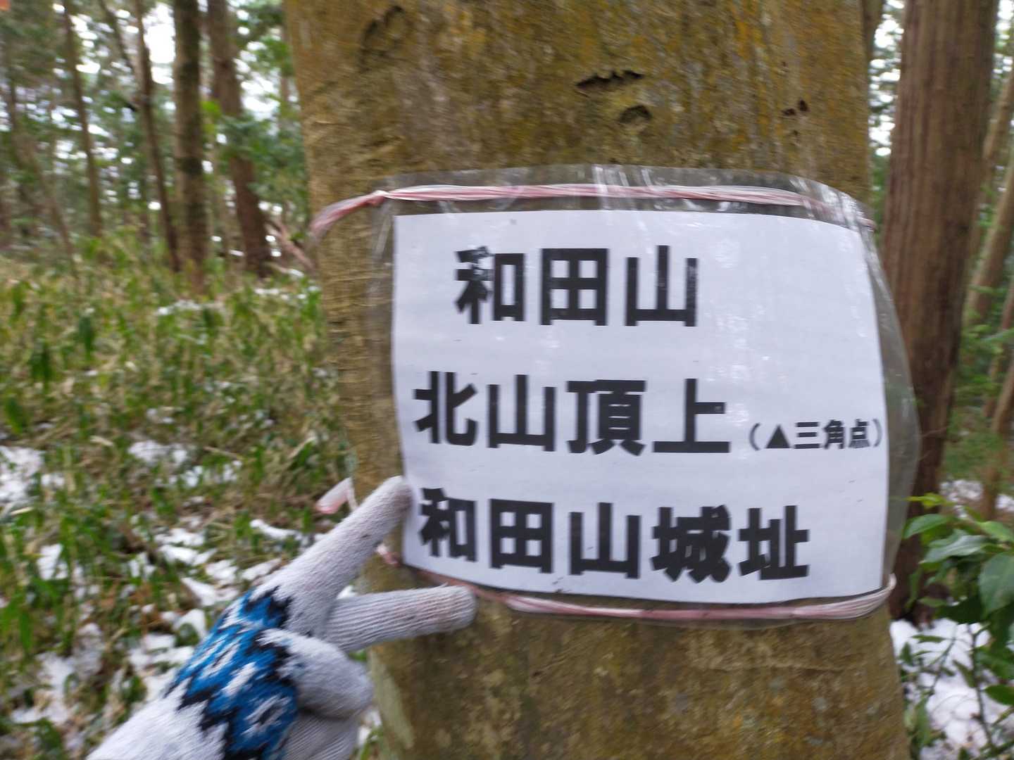 和田山登頂！
ここも城址です