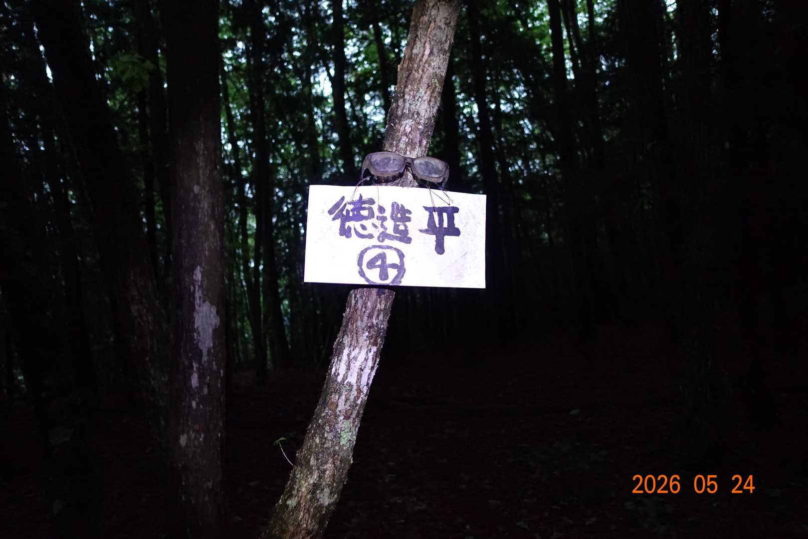 池口岳登山口-黒薙-利検沢ノ頭-池口岳 往復コースの写真
