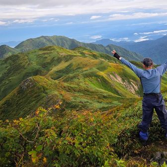 鉾立峰〜朳差岳
鉾立小屋まで見えた‼️