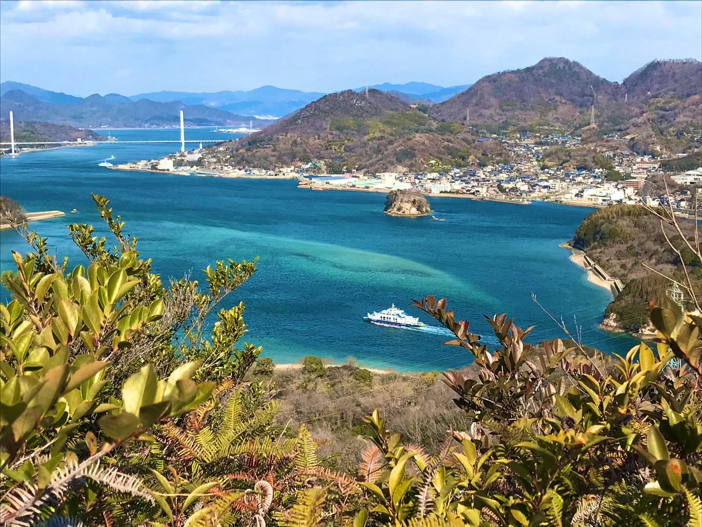 今日は天気が良いので海の色が綺麗✨