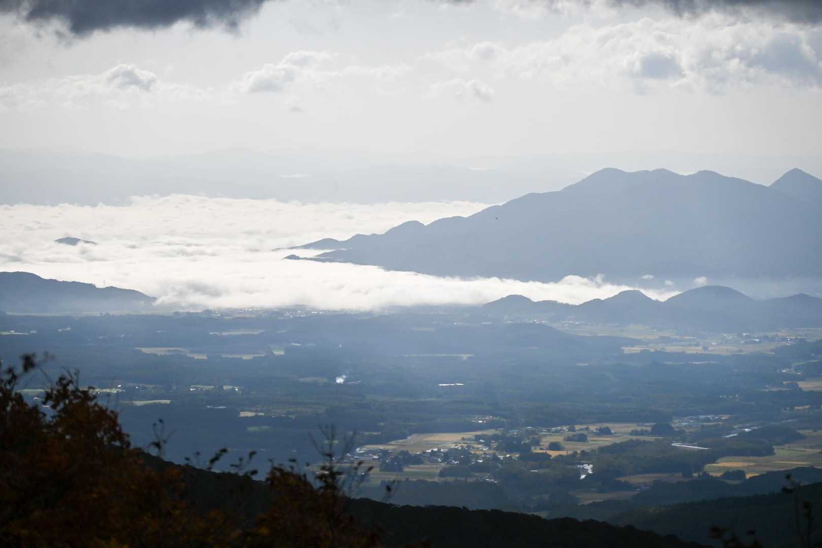 盛岡方面に広がる雲海が光り輝いてる✨