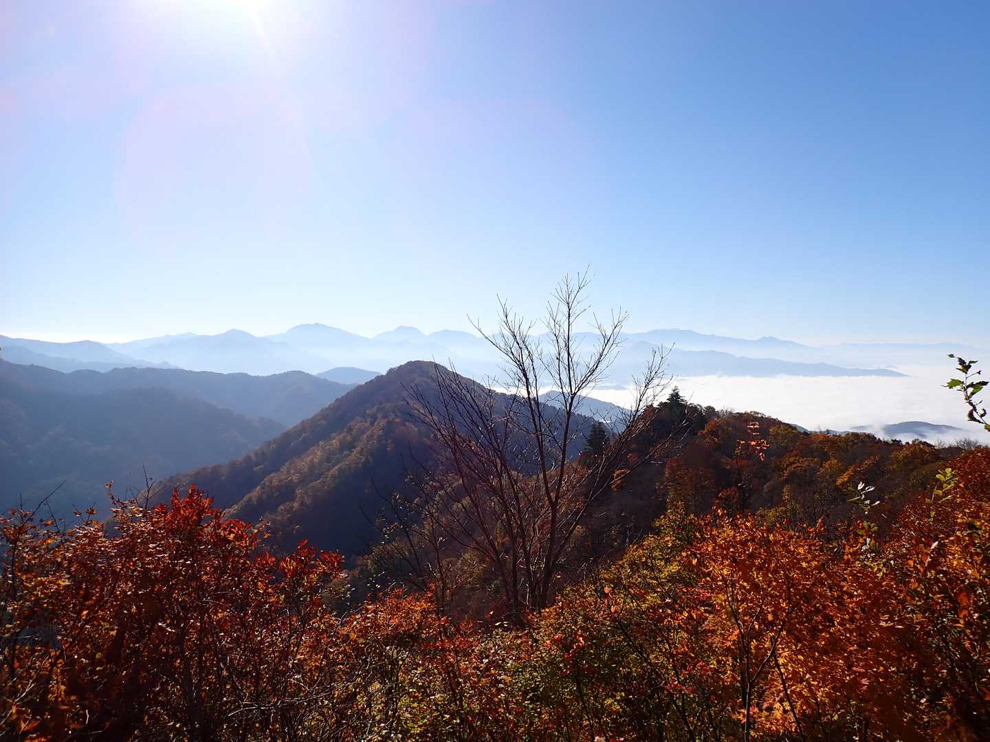 途中で面白山、大東岳、南面白山、山形神室岳、雁戸山、瀧山などなど