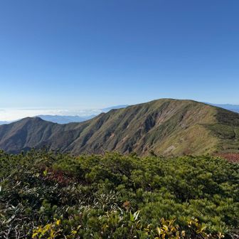 南屏風岳があるこっちへ