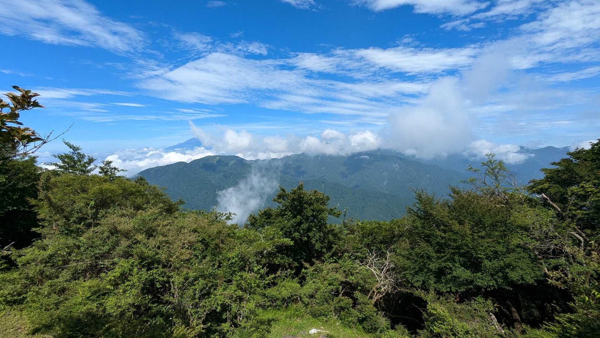 塔ノ岳まで見えました✨