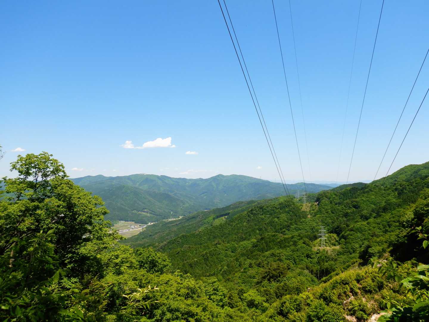 北東側の眺め。夏焼城ヶ山かな？
