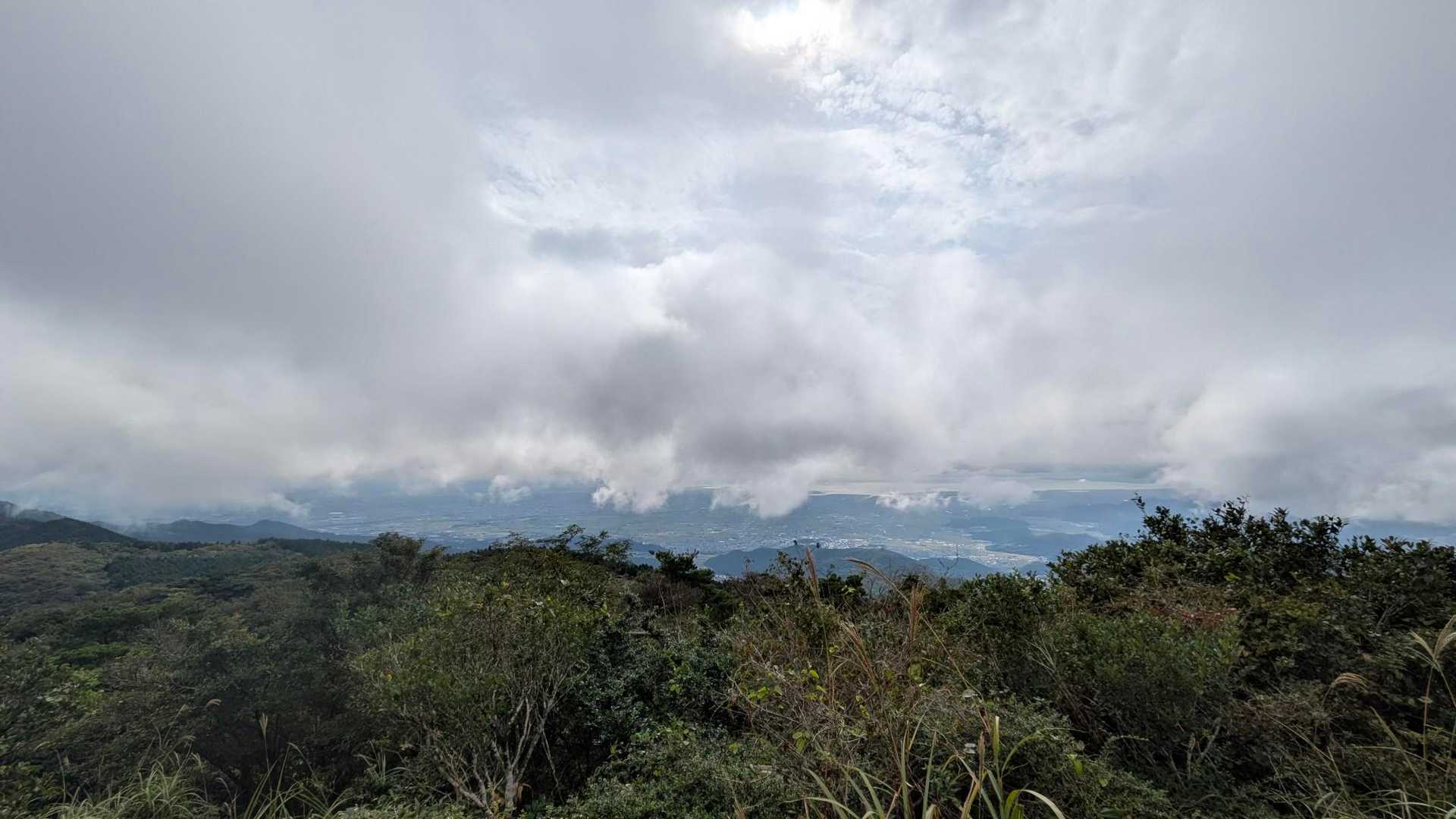 雲がありますがいい景色！