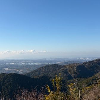 明石方面、淡路島も見える