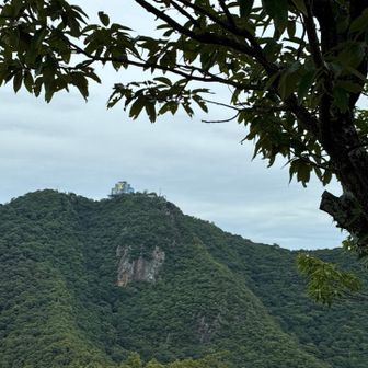 金華山が見えています