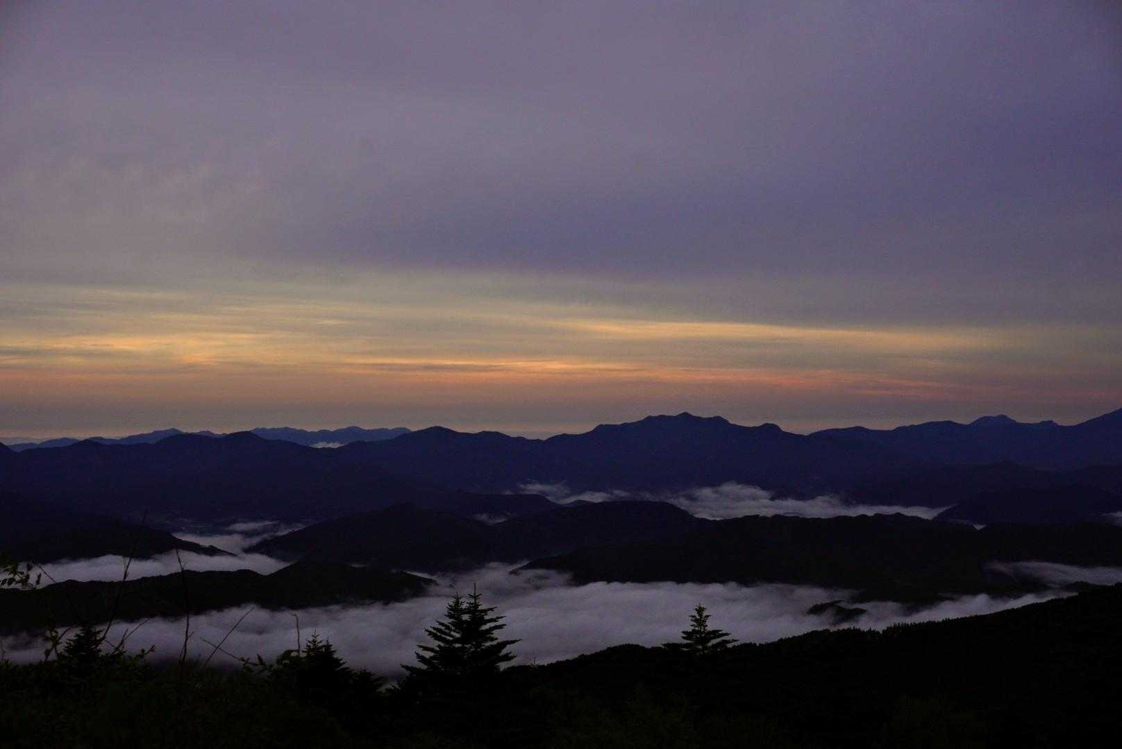 大川嶺分岐点-大川嶺-笠取山 往復コースの写真