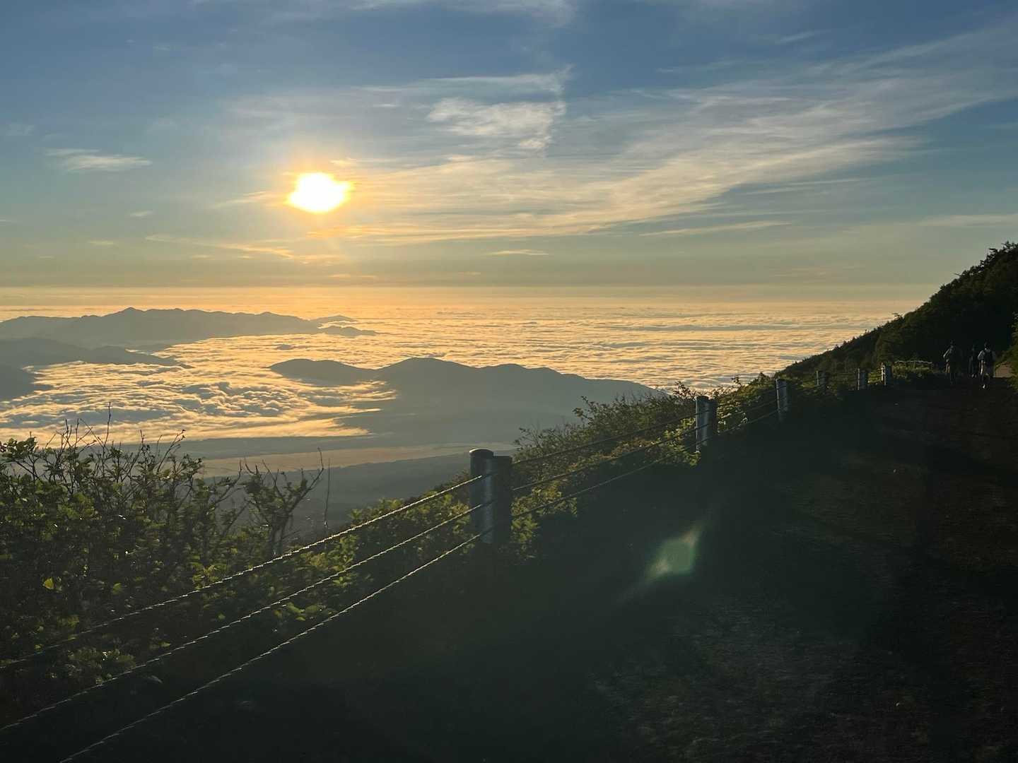 御来光と雲海🌄