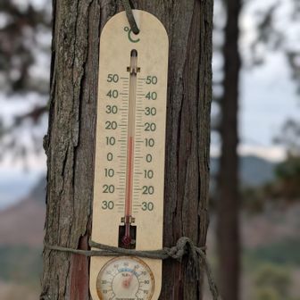 山頂12~13℃
黄砂の影響!?もあり、日光連山見えず残念😅