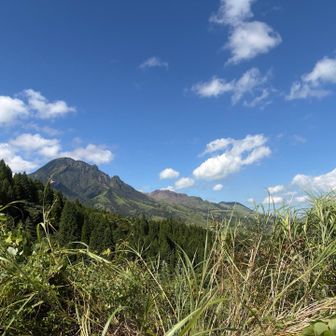 雄々しい高岳・たおやかな中岳と阿蘇五岳を車窓から眺めるシアワセ✨♥️✨