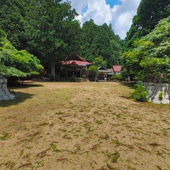 先に進むと本殿が。灯りが付いていたので関係者の方が住まわれているのでしょう。
