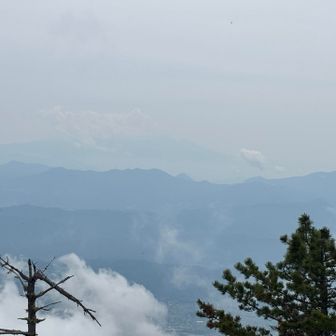 遠くに昨日登った浅間山が見えている⁇
山ナビ君はイマイチ当てにならない😩