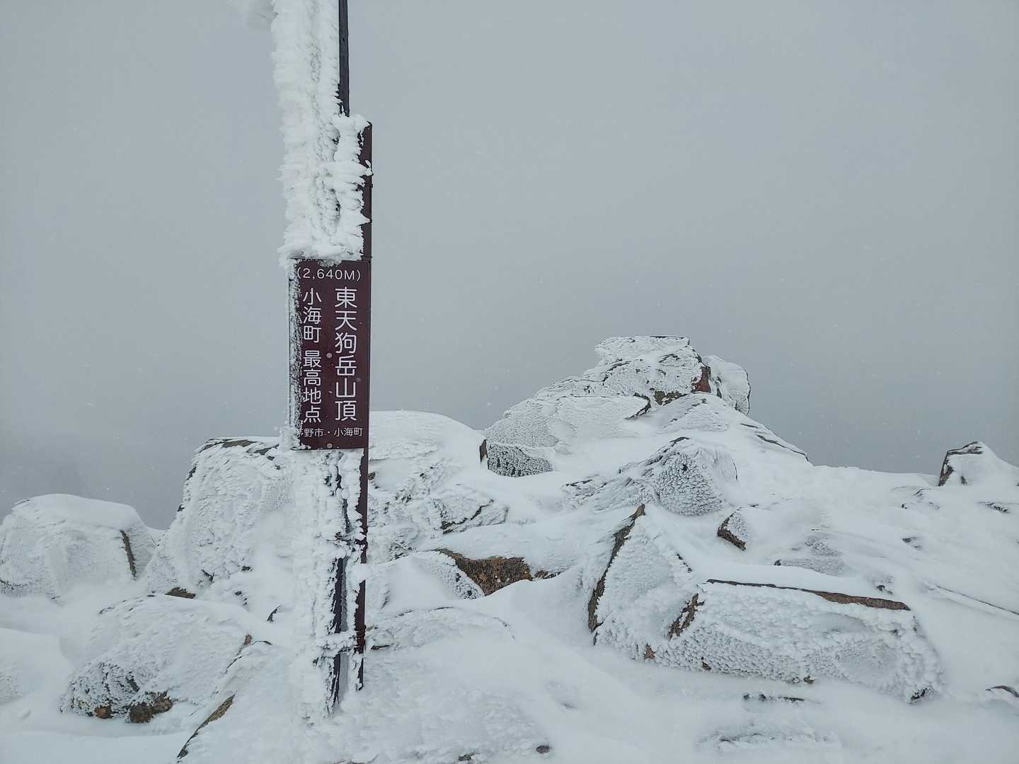 中山峠-東天狗岳 往復コースの写真