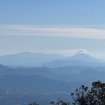 桜島の向こうに大隈方面😃🍎