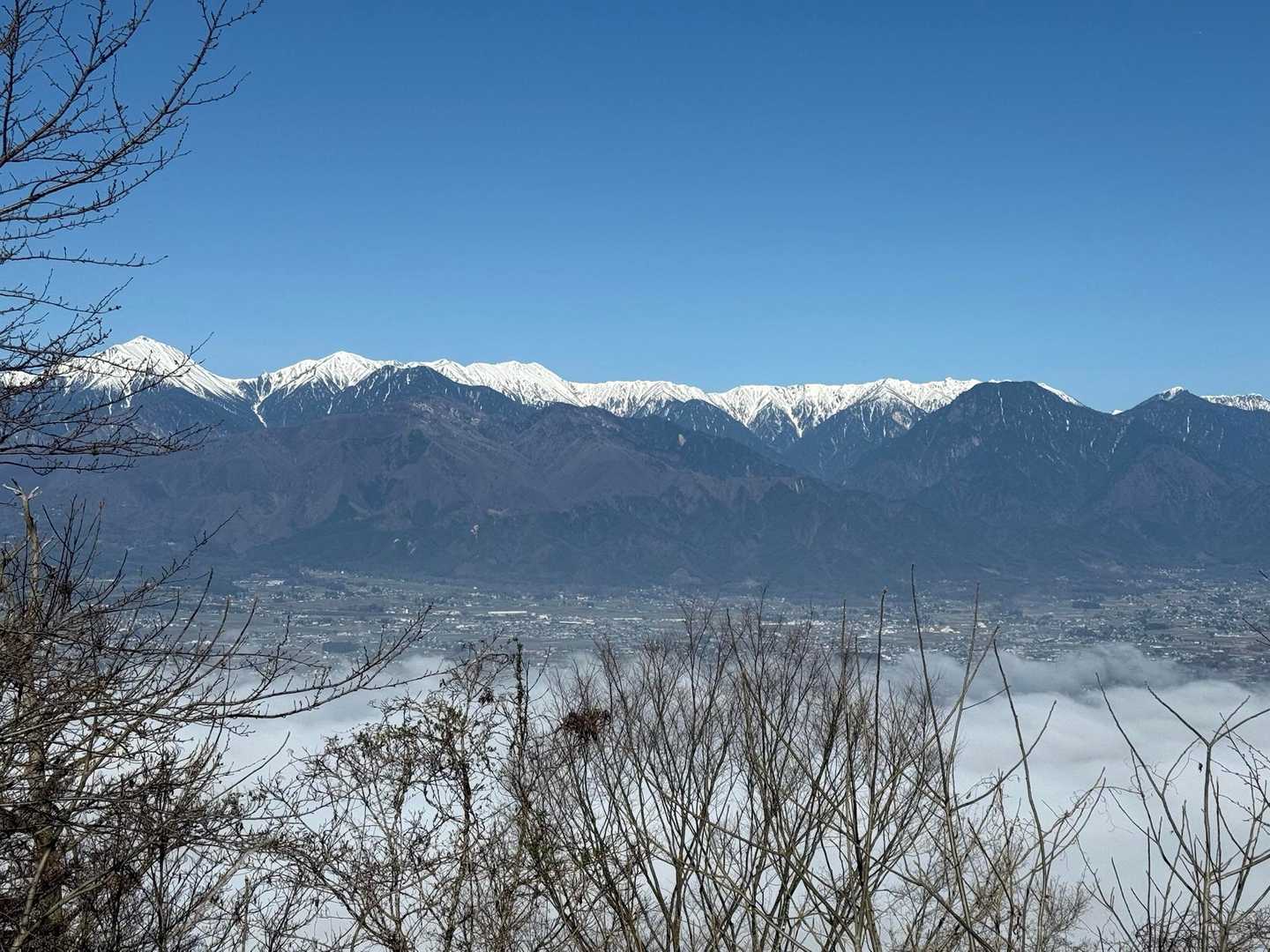 光城山登山口-光城山-烏帽子峰-長峰山 往復コースの写真