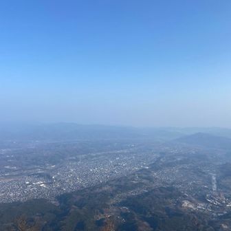 空気が霞んでいたけど綺麗でした