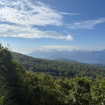 浅間山が見える