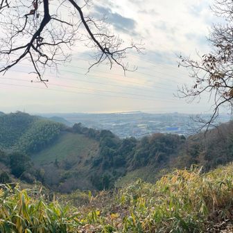 今から縦走する尾根筋