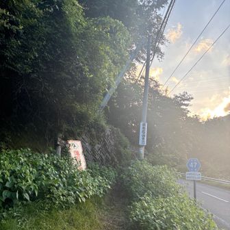 日の出が京都より遅く、キャンプ場から筏津🅿︎まで真っ暗で岩が転がってる道を40分ほど走る