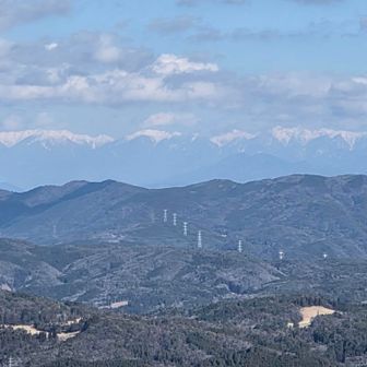 中央アルプスが近い🏔️